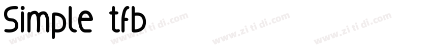 Simple tfb字体转换